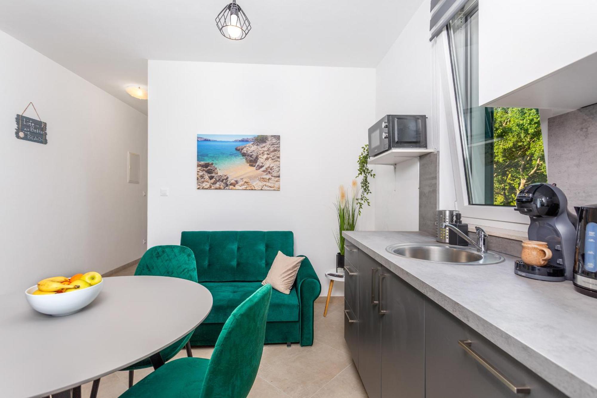 Divine Apartments Baška Exteriör bild